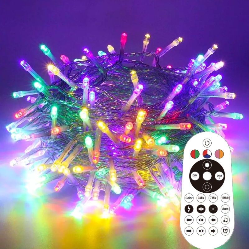 Holiday Outdoor Garland Lighting Wedding Party Led Magic Color Fairy String Christ Chuld Lampor